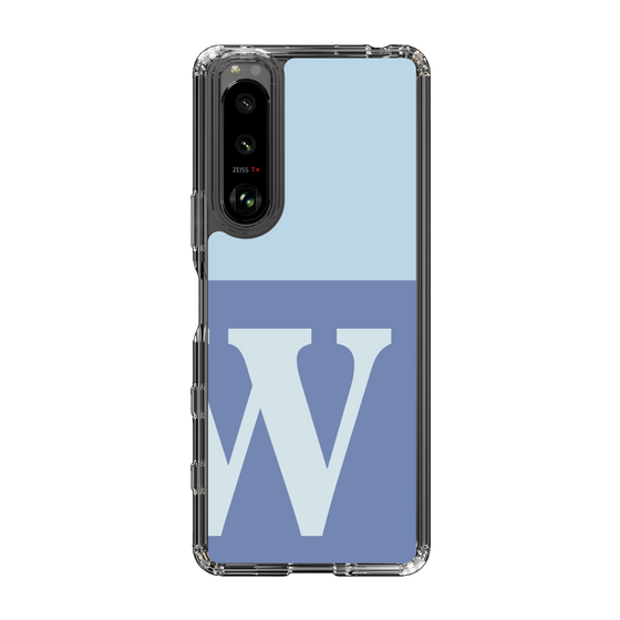 Slim Protection Case［ Original - initial two tone - W blue ］