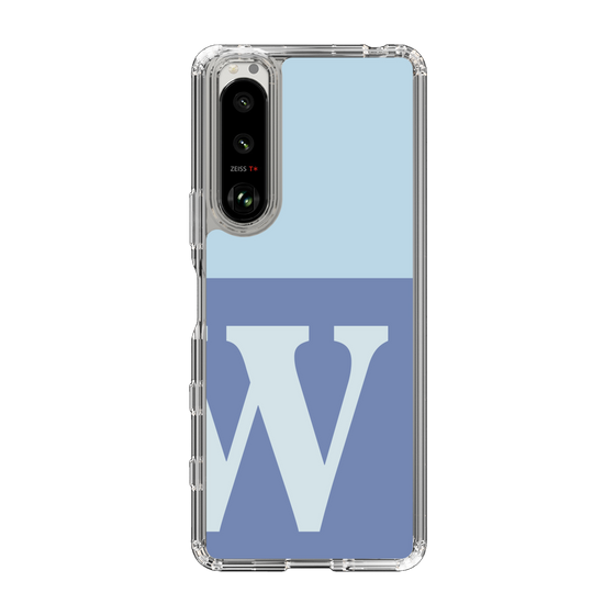 Slim Protection Case［ Original - initial two tone - W blue ］
