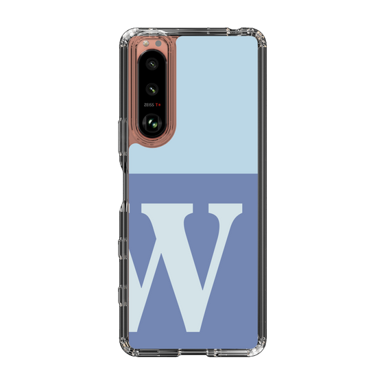 Slim Protection Case［ Original - initial two tone - W blue ］