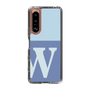 Slim Protection Case［ Original - initial two tone - W blue ］