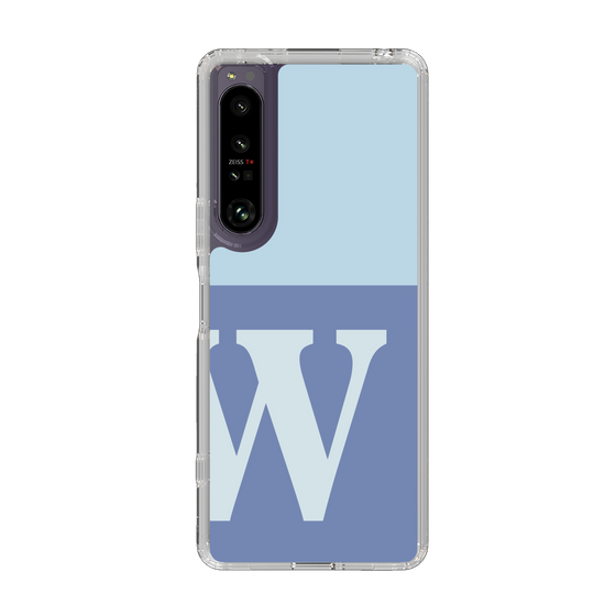 Slim Protection Case［ Original - initial two tone - W blue ］