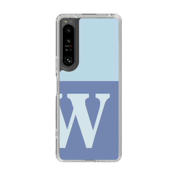 Slim Protection Case［ Original - initial two tone - W blue ］