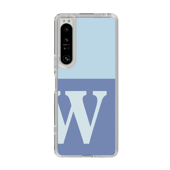 Slim Protection Case［ Original - initial two tone - W blue ］