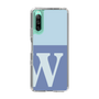 Slim Protection Case［ Original - initial two tone - W blue ］