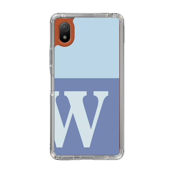 Slim Protection Case［ Original - initial two tone - W blue ］
