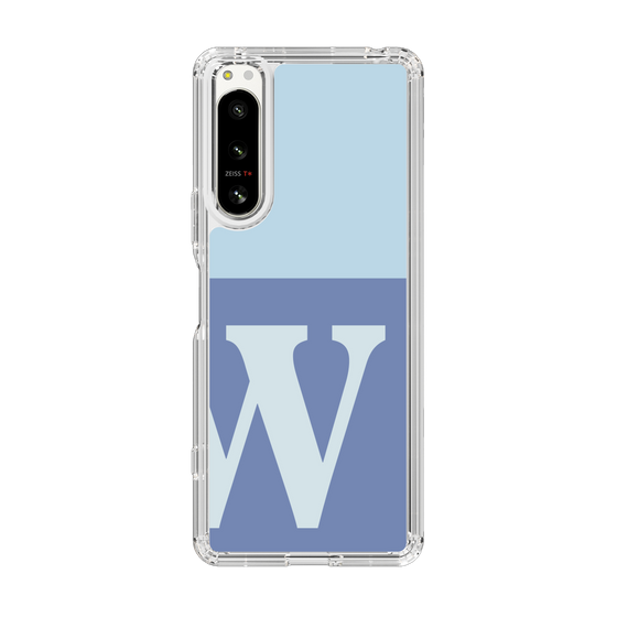 Slim Protection Case［ Original - initial two tone - W blue ］