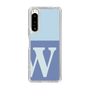 Slim Protection Case［ Original - initial two tone - W blue ］
