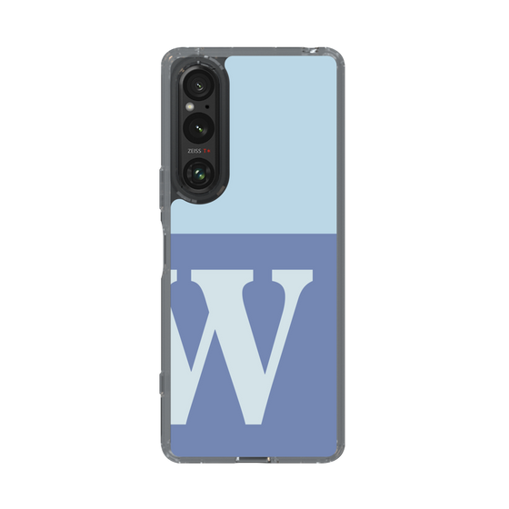 Slim Protection Case［ Original - initial two tone - W blue ］
