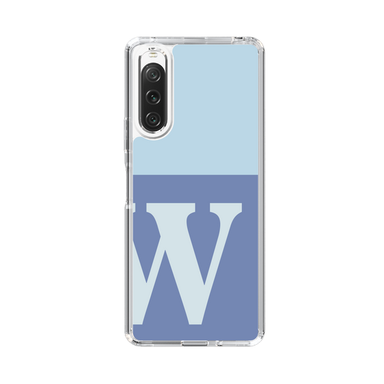 Slim Protection Case［ Original - initial two tone - W blue ］