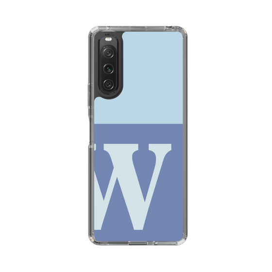 Slim Protection Case［ Original - initial two tone - W blue ］