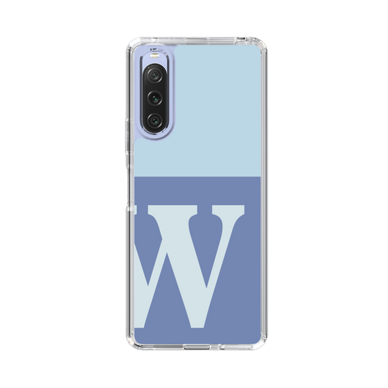 Slim Protection Case［ Original - initial two tone - W blue ］