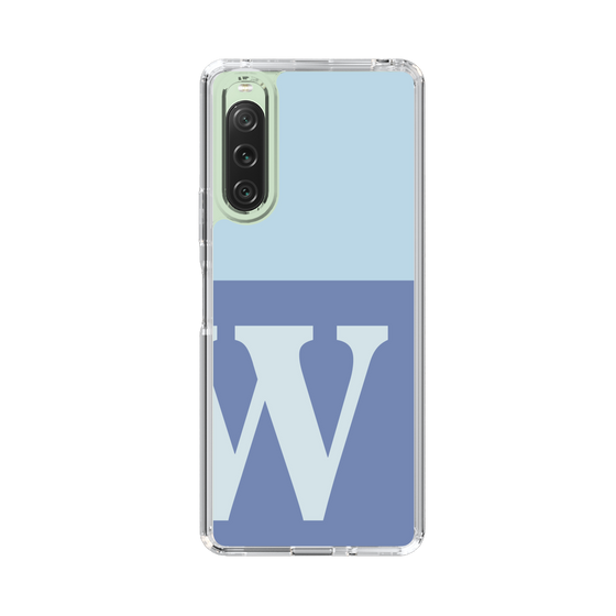 Slim Protection Case［ Original - initial two tone - W blue ］