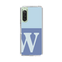 Slim Protection Case［ Original - initial two tone - W blue ］