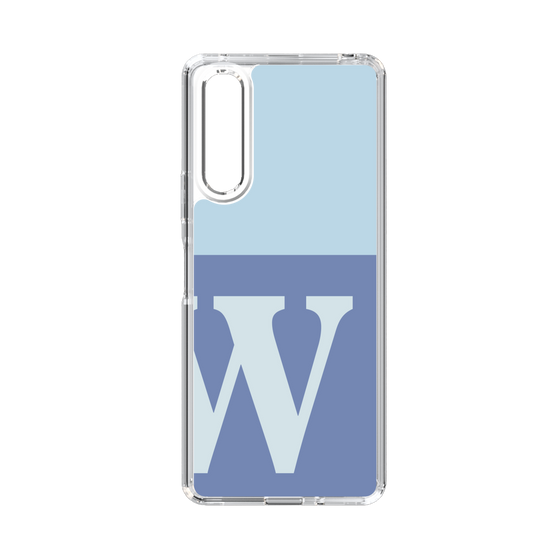 Slim Protection Case［ Original - initial two tone - W blue ］