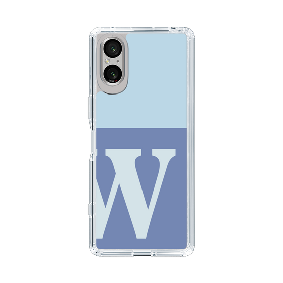 Slim Protection Case［ Original - initial two tone - W blue ］