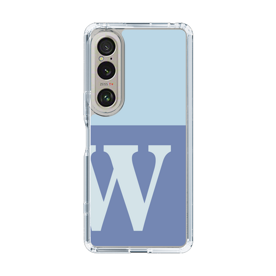 Slim Protection Case［ Original - initial two tone - W blue ］