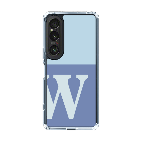 Slim Protection Case［ Original - initial two tone - W blue ］