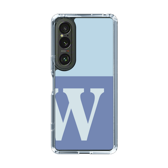 Slim Protection Case［ Original - initial two tone - W blue ］