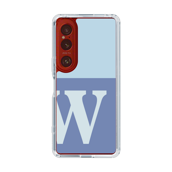 Slim Protection Case［ Original - initial two tone - W blue ］