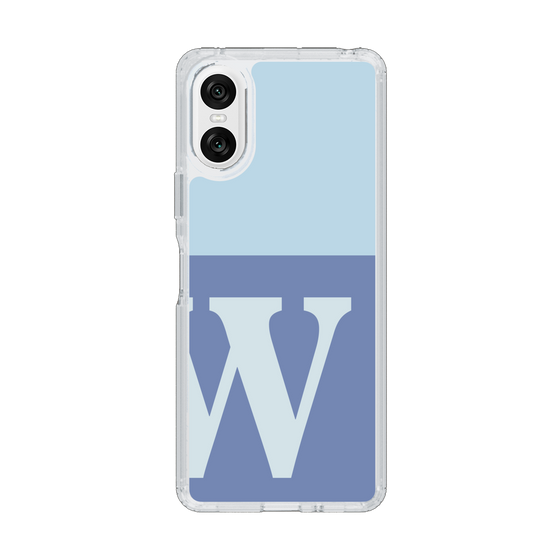 Slim Protection Case［ Original - initial two tone - W blue ］