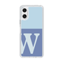 Slim Protection Case［ Original - initial two tone - W blue ］