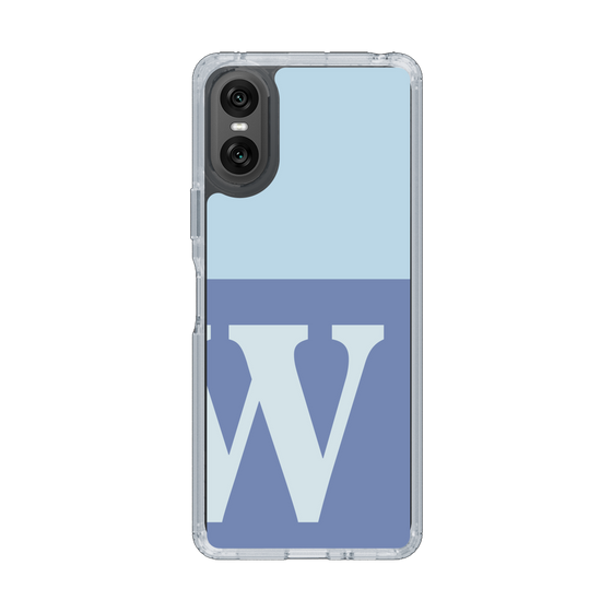 Slim Protection Case［ Original - initial two tone - W blue ］