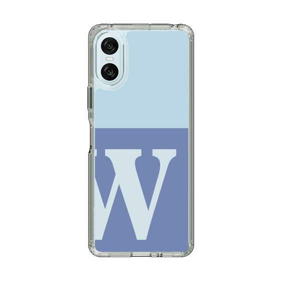 Slim Protection Case［ Original - initial two tone - W blue ］