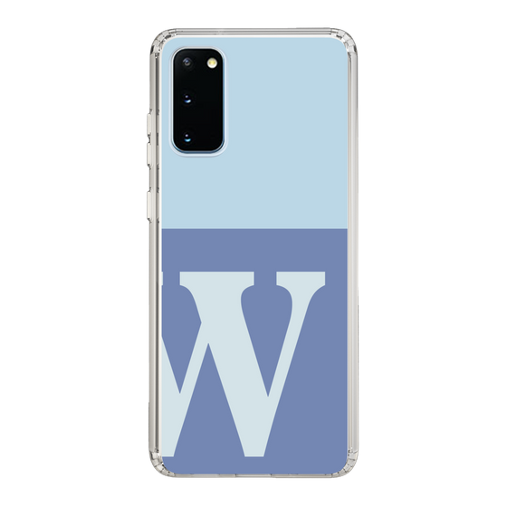 Slim Protection Case［ Original - initial two tone - W blue ］