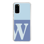Slim Protection Case［ Original - initial two tone - W blue ］