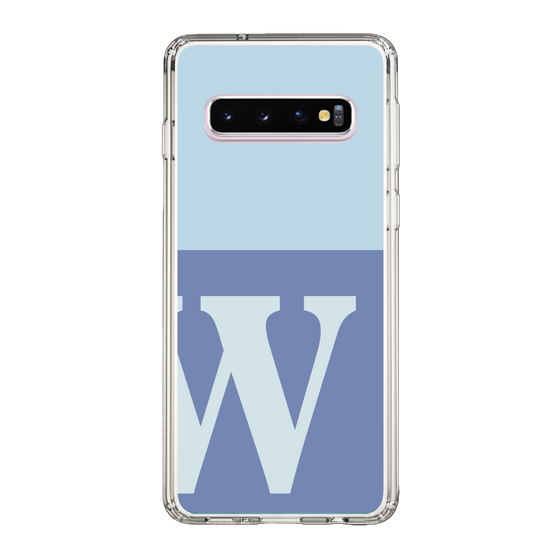 Slim Protection Case［ Original - initial two tone - W blue ］