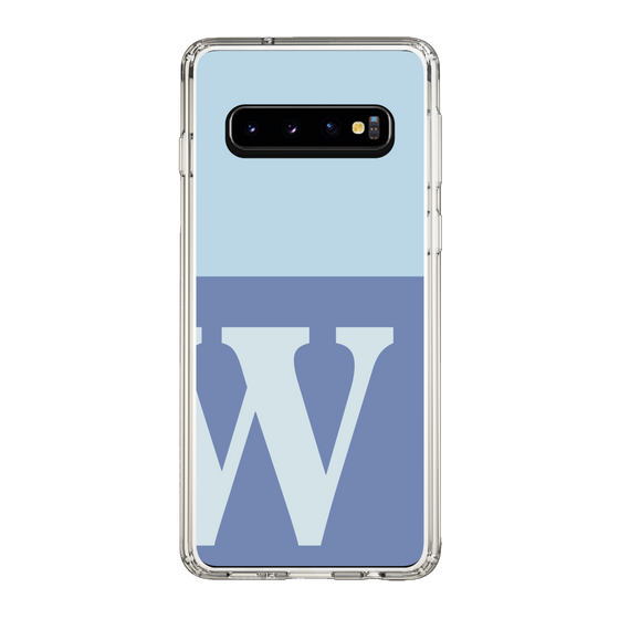 Slim Protection Case［ Original - initial two tone - W blue ］