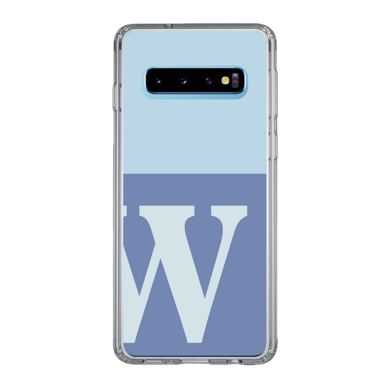 Slim Protection Case［ Original - initial two tone - W blue ］