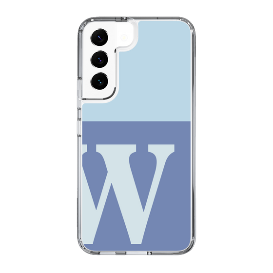 Slim Protection Case［ Original - initial two tone - W blue ］