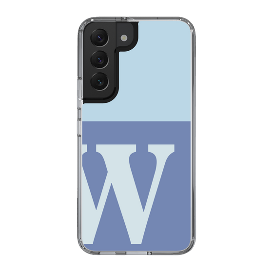Slim Protection Case［ Original - initial two tone - W blue ］
