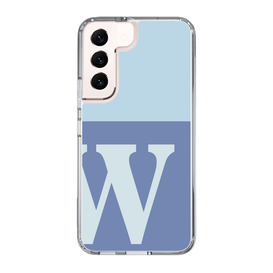 Slim Protection Case［ Original - initial two tone - W blue ］