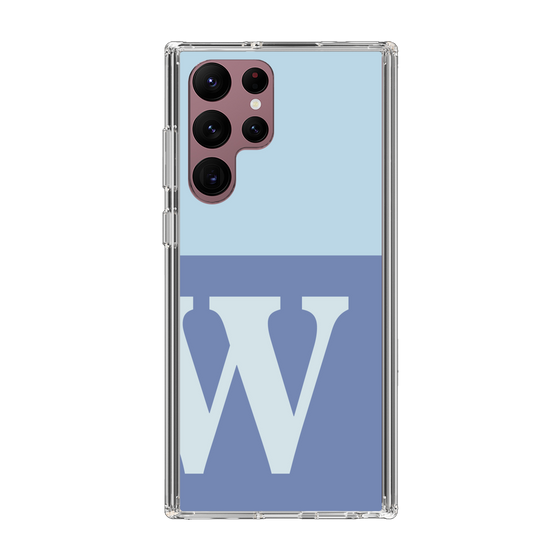 Slim Protection Case［ Original - initial two tone - W blue ］