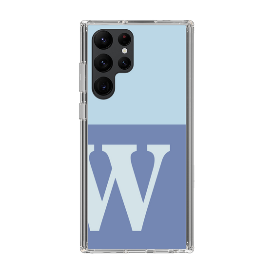 Slim Protection Case［ Original - initial two tone - W blue ］