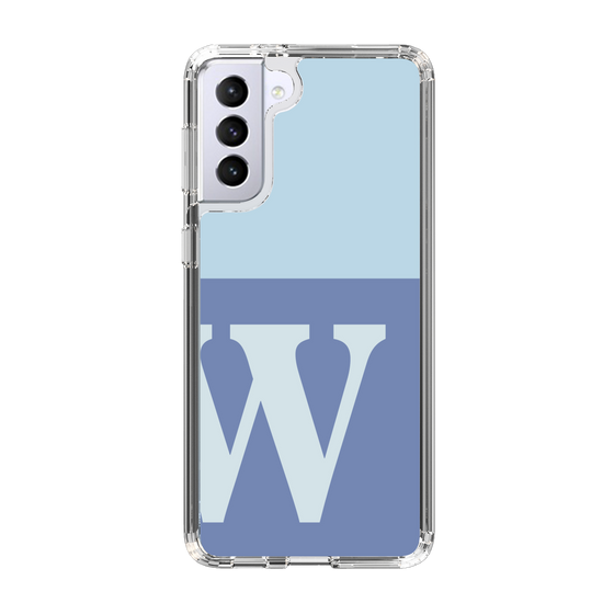 Slim Protection Case［ Original - initial two tone - W blue ］