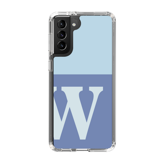Slim Protection Case［ Original - initial two tone - W blue ］