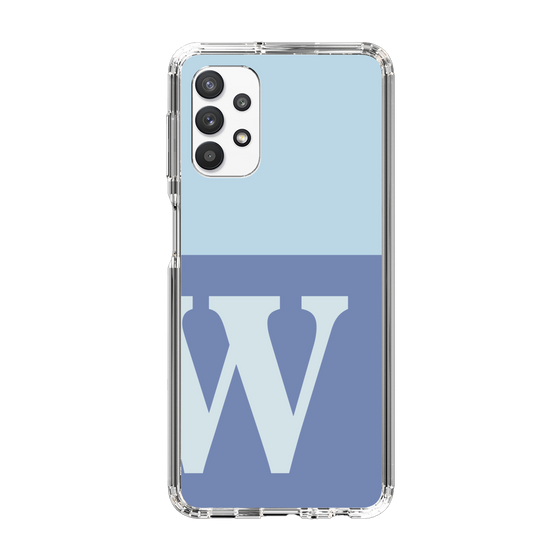 Slim Protection Case［ Original - initial two tone - W blue ］