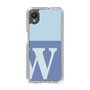 Slim Protection Case［ Original - initial two tone - W blue ］