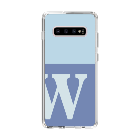 Slim Protection Case［ Original - initial two tone - W blue ］