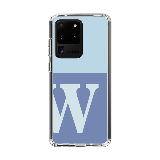 Slim Protection Case［ Original - initial two tone - W blue ］