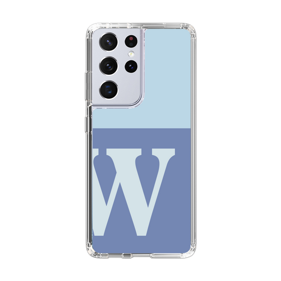 Slim Protection Case［ Original - initial two tone - W blue ］
