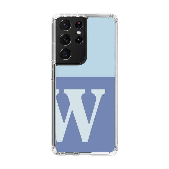 Slim Protection Case［ Original - initial two tone - W blue ］