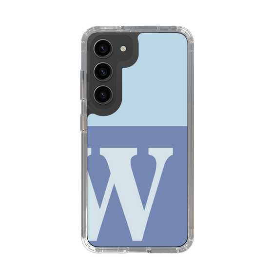 Slim Protection Case［ Original - initial two tone - W blue ］