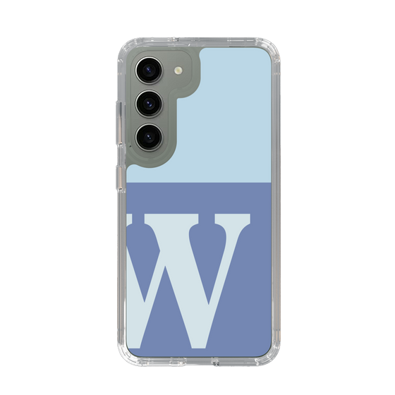 Slim Protection Case［ Original - initial two tone - W blue ］