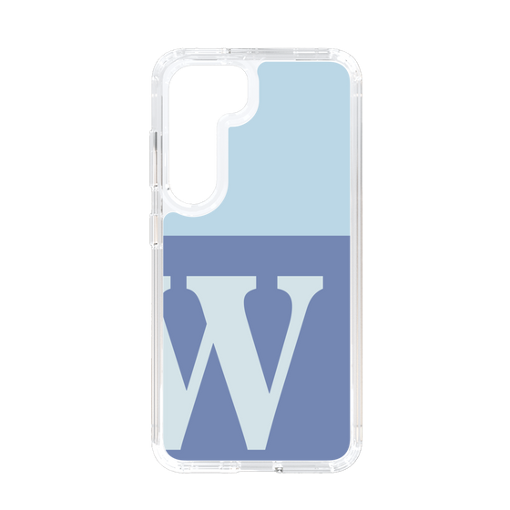 Slim Protection Case［ Original - initial two tone - W blue ］