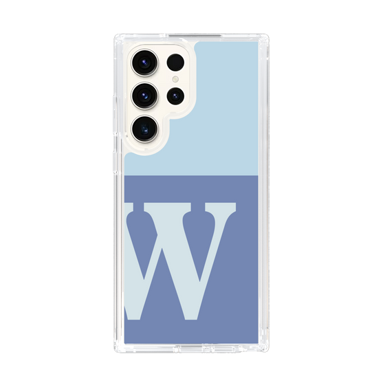 Slim Protection Case［ Original - initial two tone - W blue ］