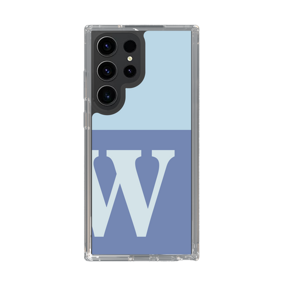 Slim Protection Case［ Original - initial two tone - W blue ］